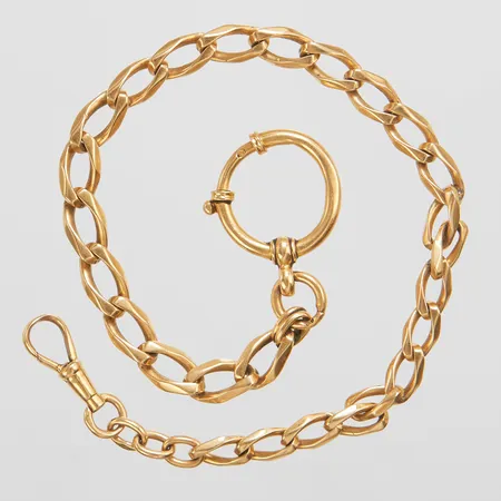 Klockkedja längd: 29,2cm, bredd: 6,3-7mm, 18K Vikt: 32,3 g