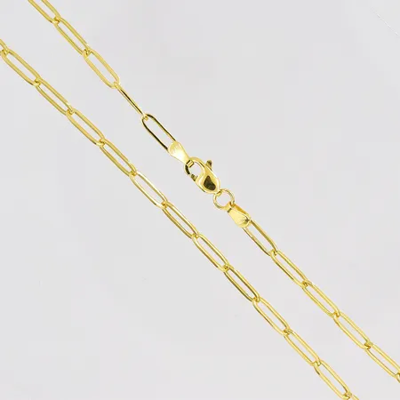 Kedja längd 40cm bredd 3mm ihålig 18K Vikt: 3,1 g