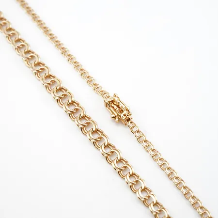 Collier bismarck doserat 42cm bredd: 3,2-5,6mm 18k Vikt: 9,6 g