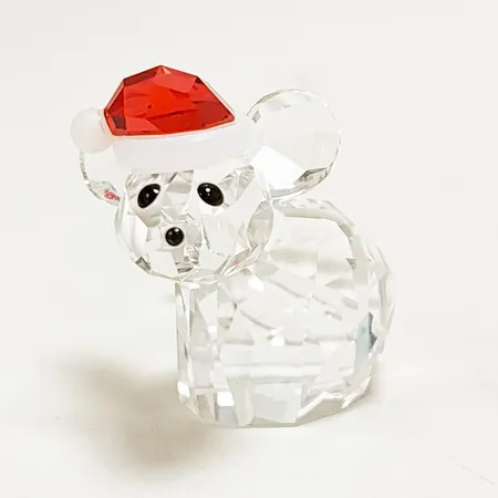Figurin Swarovski mus med tomteluva, kollektion Holiday Cheers, höjd: ca.2,8cm, originalbox medföljer