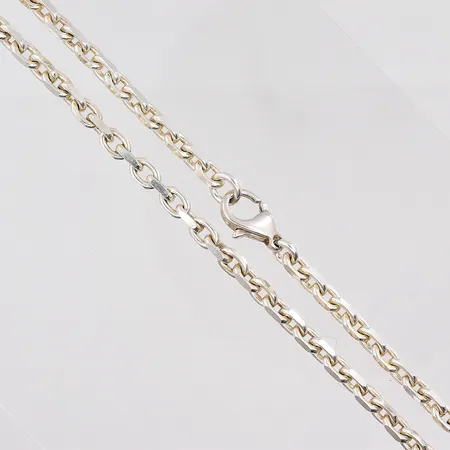 Kejda flackslipad ankar 45cm, bredd 4,5x4,5mm, 925S/1000 Vikt: 29,1 g