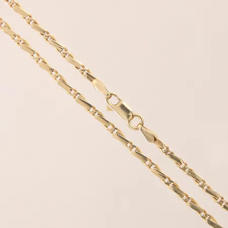 Kedja, längd 57cm, bredd 2,7mm, 14K Vikt: 10,6 g