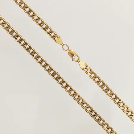 Kedja Pansar, längd 51cm, bredd 4,4mm, ihålig, 18K  Vikt: 12,6 g