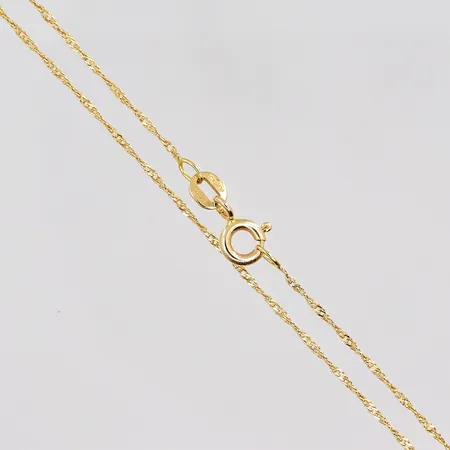 Kejda singapore 53cm, bredd 1mm, 18K Vikt: 1,5 g