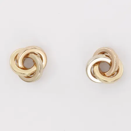 Ett par örhängen, Ø 7mm, 18K  Vikt: 0,7 g