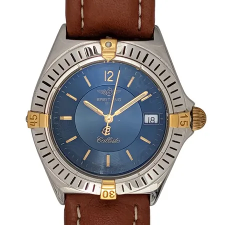 Armbandsur Breitling Callisto, stål, Ø34 mm. quartz - behov av nytt batteri - funktion garanteras, referensnummer B57045, serienummer 26939, original skinnband och spänne, box (åldersnött), cert, manual, tag, mycket fint skick - obetydligt använd