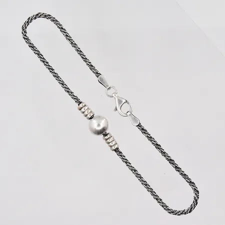 Armband med kula 18cm, 925S/1000 Vikt: 3,5 g