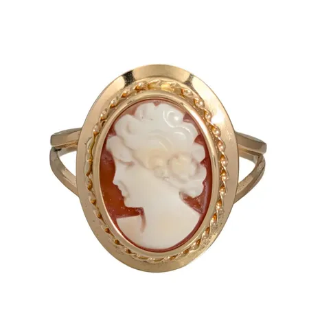 Caméring, 18K guld, Bronsil AB (SGP), svensk kontrollstämpel, Ø mellan 17¾ och 18,0 mm, bredd 2-18 mm, fint skick Vikt: 2,7 g