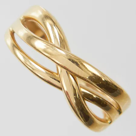 Ring, stl19½, bredd 2-8,5mm, GHA, 18K Vikt: 3,5 g