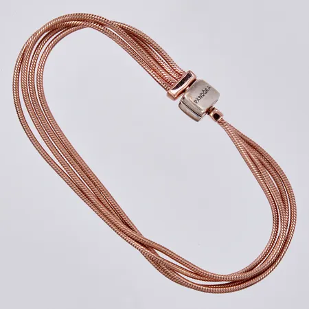 Armband Pandora Reflexions längd: ca 17cm bredd: ca 6mm roséguldspläterad metall lås i silver 925/1000  Vikt: 10 g