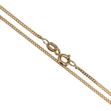 Halskedja Pansar, 18K guld, Guldfynd (GHA), längd 45,0 cm, bredd 1,2 mm, fint skick Vikt: 2,6 g