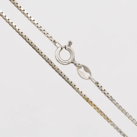 Kedja, Venezia, längd: 42cm, bredd: 1mm, 925/1000 silver Vikt: 3,5 g