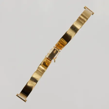 Klockarmband för damur med bredd ca 10mm, öppningsbart, 2 delar, bredd 7mm, 18K Vikt: 15,5 g