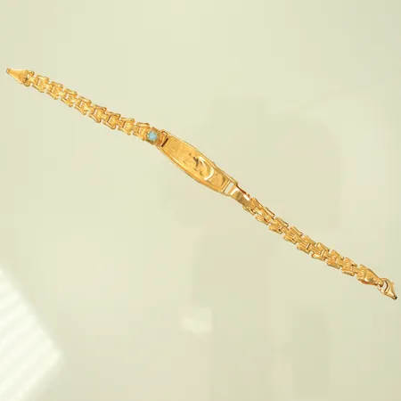 Armband, defekt, buckligt, gravyr, 22K, 4,3g Vikt: 4,3 g