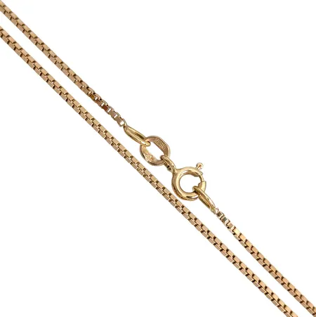 Halskedja Venezia, 18K guld, Guldfynd (GFAB), Balestra, längd 50,5 mm, bredd 1 mm, fint skick Vikt: 4,8 g