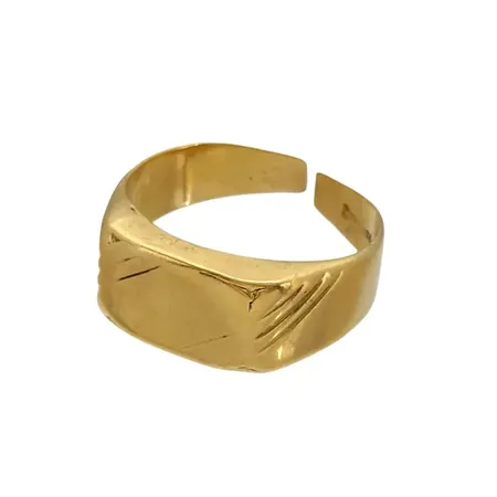 Klackring, 18K guld, defekt Vikt: 4,7 g