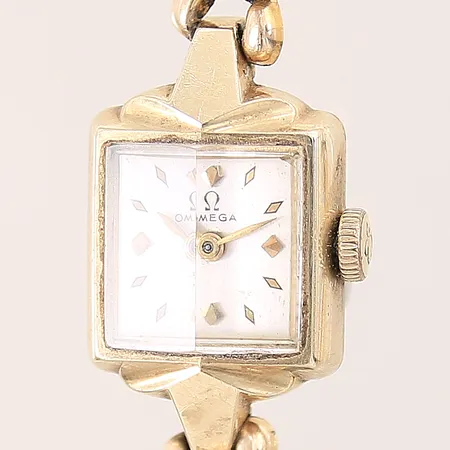 Damur Omega, doublé, manuell, boett-nr: 3943 2 001121, Ø15mm, repigt plexiglas, flexarmband, inga tillbehör 