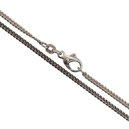 Halskedja Pansar, silver 925/1000, längd 70,5 cm, bredd 2 mm, tillverkarstämpel GF Vikt: 9,1 g