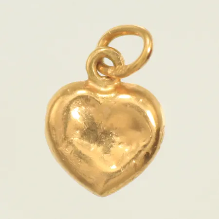 Hänge hjärta, buckligt, 18K, 0,5g Vikt: 0,5 g