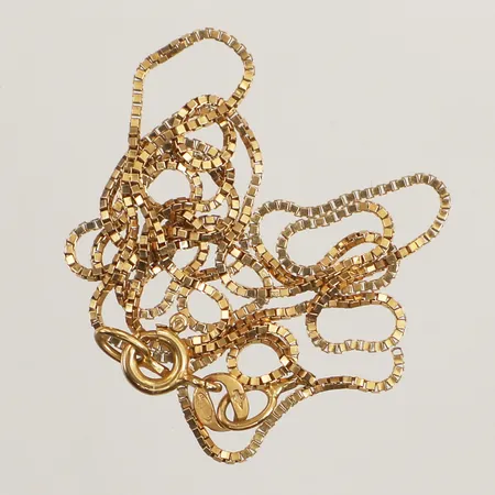 Kedja Venezia, längd 47cm, defekt, 18K  Vikt: 2,7 g