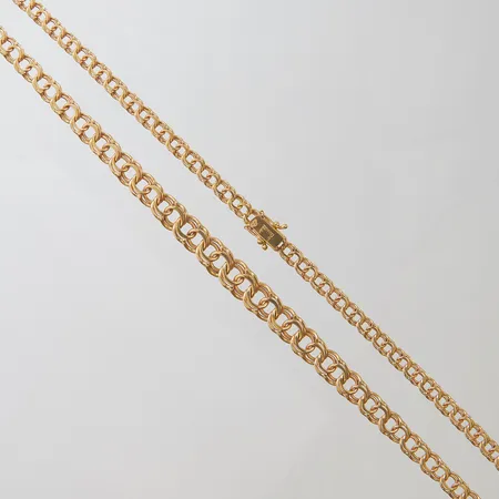 Collier doserad Bismarck, längd ca 43,5cm, bredd 5 -8,5mm, 18K Vikt: 25,3 g