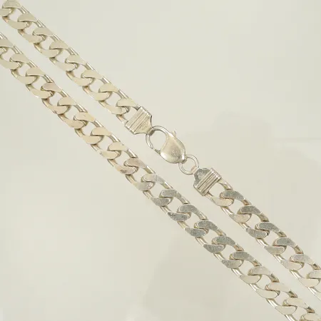 Halskedja pansar, längd 51cm, bredd 8mm, Silver 925/1000, 62g Vikt: 62 g