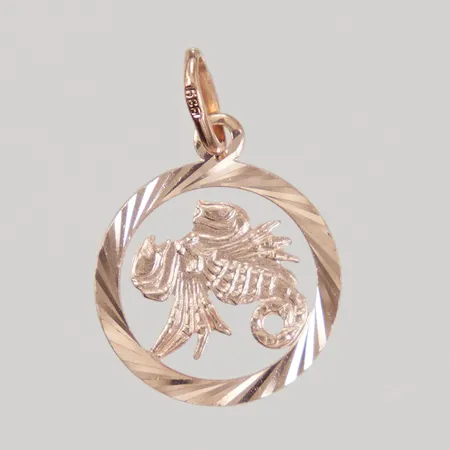 Berlock stjärntecken Skorpion Ø16,7mm, 14K, Vikt: 2,2 g