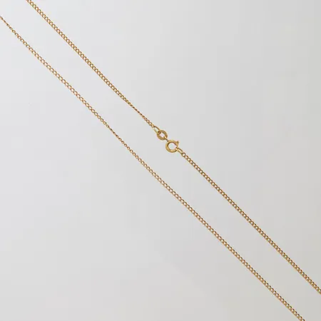 Kedja Pansar, längd ca 72cm, bredd 1,5mm, UnoAErre, trögt lås, 18K  Vikt: 6,2 g