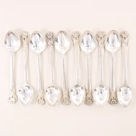 Tio Mockaskedar, längd: 10,7cm, silver 830/100 Vikt: 137,3 g