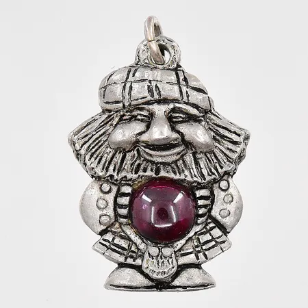 Hänge troll med sten, troligen tenn Vikt: 0 g