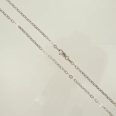 Halskedja, längd 61,5cm, bredd 3mm, Silver 925/1000, 3,9g Vikt: 3,9 g