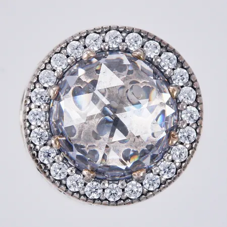 Berlock med stenar Pandora Ø ca 1,1cm bredd: ca 11mm 925/1000 silver Vikt: 2,9 g