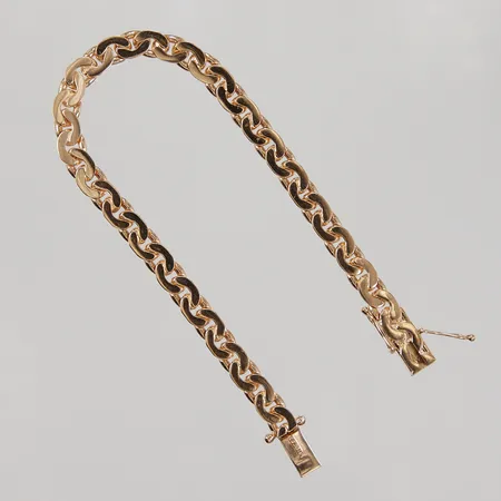 Armband 18cm, bredd 6mm, Guldvaruaktiebolaget G. Dahlgren & Co, år 1967, 18K Vikt: 17,1 g