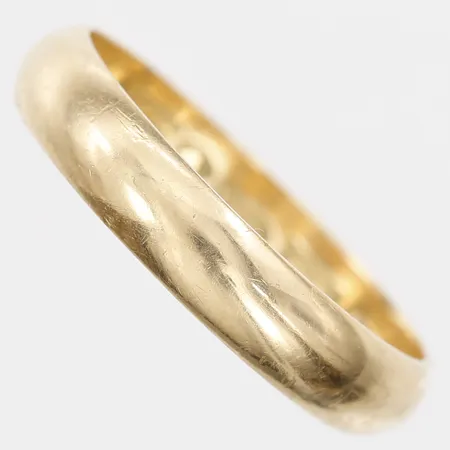 Ring slät, stl: 22, bredd: 5mm, Joh. Petterssons Eftr. Juvelerar AB, Stockholm 1965, 18K guld Vikt: 6,8 g