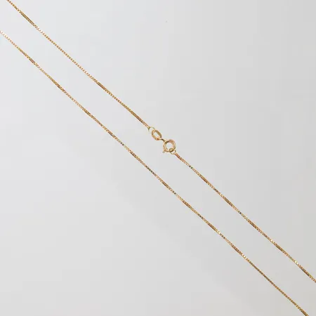 Kedja Venezia, längd ca 45cm, bredd 1mm, GHA, 18K Vikt: 2,5 g