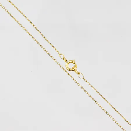 Kedja spetsslipad ankar 63cm, bredd 1mm, 18K Vikt: 2,3 g