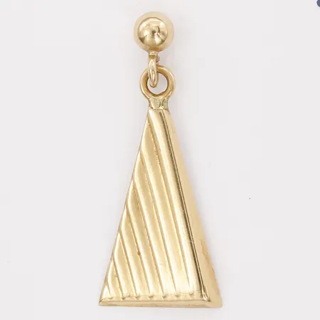 Udda örhänge, längd: 22mm, bredd: 9mm, saknar snurrebuss, 18K guld Vikt: 0,4 g