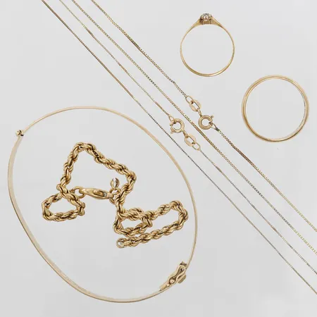 Diverse guld skadat/defekt, 18K guld Vikt: 31,8 g