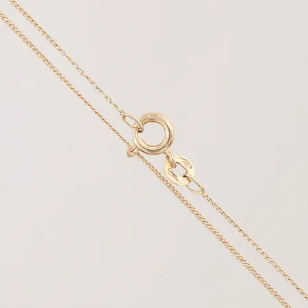 Kedja Pansar, längd 48cm, bredd 0,7mm, ojämnheter, 18K Vikt: 1,5 g