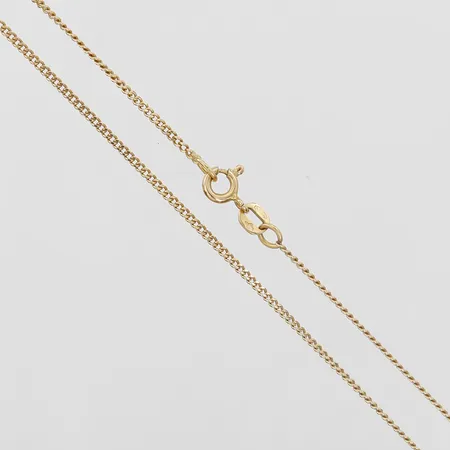 Kedja, pansar, Balestra, Italien, längd 48cm, bredd 1mm, 18K guld. Vikt: 3,5 g