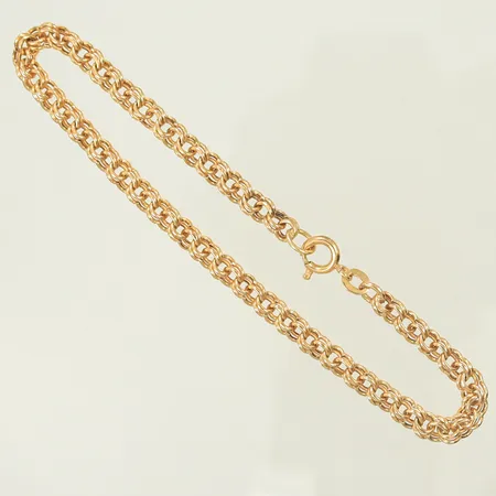 Armband bismarck, längd ca 19cm, bredd 4mm, 18K, 3,7g Vikt: 3,7 g