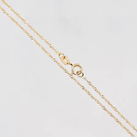Kedja singapore 38cm, bredd 1,2mm, 18K Vikt: 1,3 g