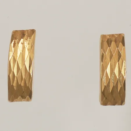 Ett par örhängen, längd 14mm, bredd 5,2mm, 18K  Vikt: 0,9 g