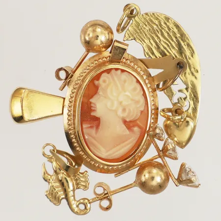 Diverse guld, defekt, 18K Vikt: 6,4 g