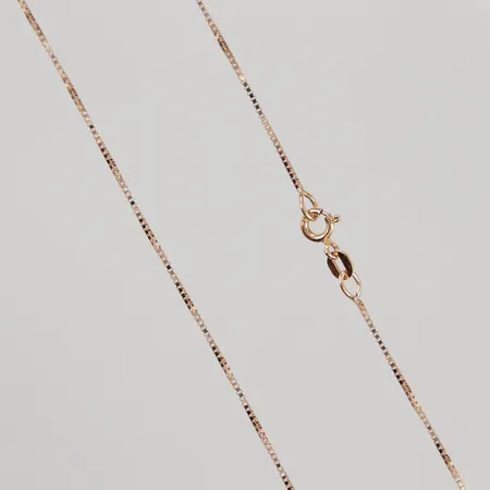 Kedja Venezia 38cm, bredd 0,8mm, GHA, 18K, Vikt: 2,3 g