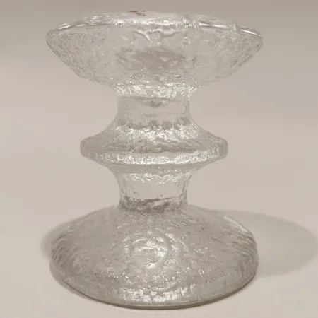 Ljusstake Festivo, Iittala, Timo Sarpaneeva, ca 8cm, Ø ca 7,5cm, sliten etikett, glas Skickas med postpaket.