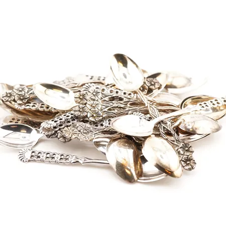 Diverse bestick, silver, 830/1000 Vikt: 221 g