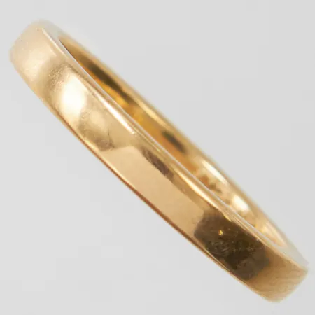 Ring slät, stl17¼, bredd 3mm, Schalin, gravyr, 18K Vikt: 4,3 g