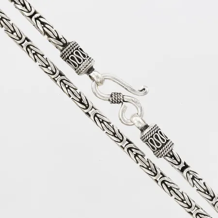 Kedja, Kejsarlänk, längd: 62cm, bredd: 8mm, 925/1000 silver Vikt: 58,3 g