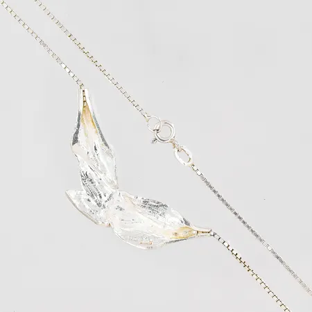 Collier silver 43cm, bredd 1,2mm, 925S/1000 Vikt: 7,5 g